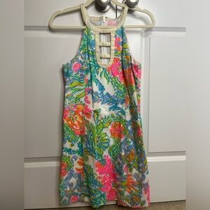 Lilly Pulitzer Colorful Halterneck Shift Dress Size 2
